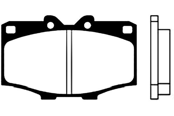 KAVO PARTS Комплект тормозных колодок, дисковый тормоз BP-9000